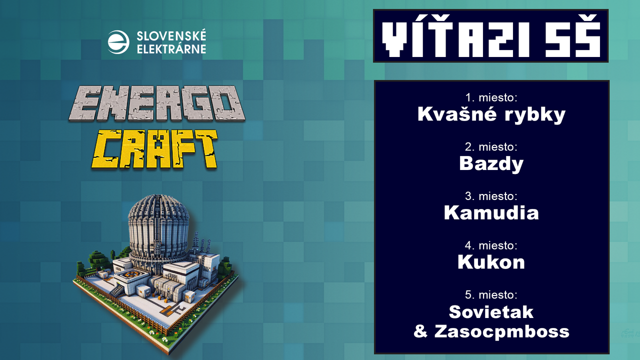 Výhercovia Energocraft - Stredné školy
