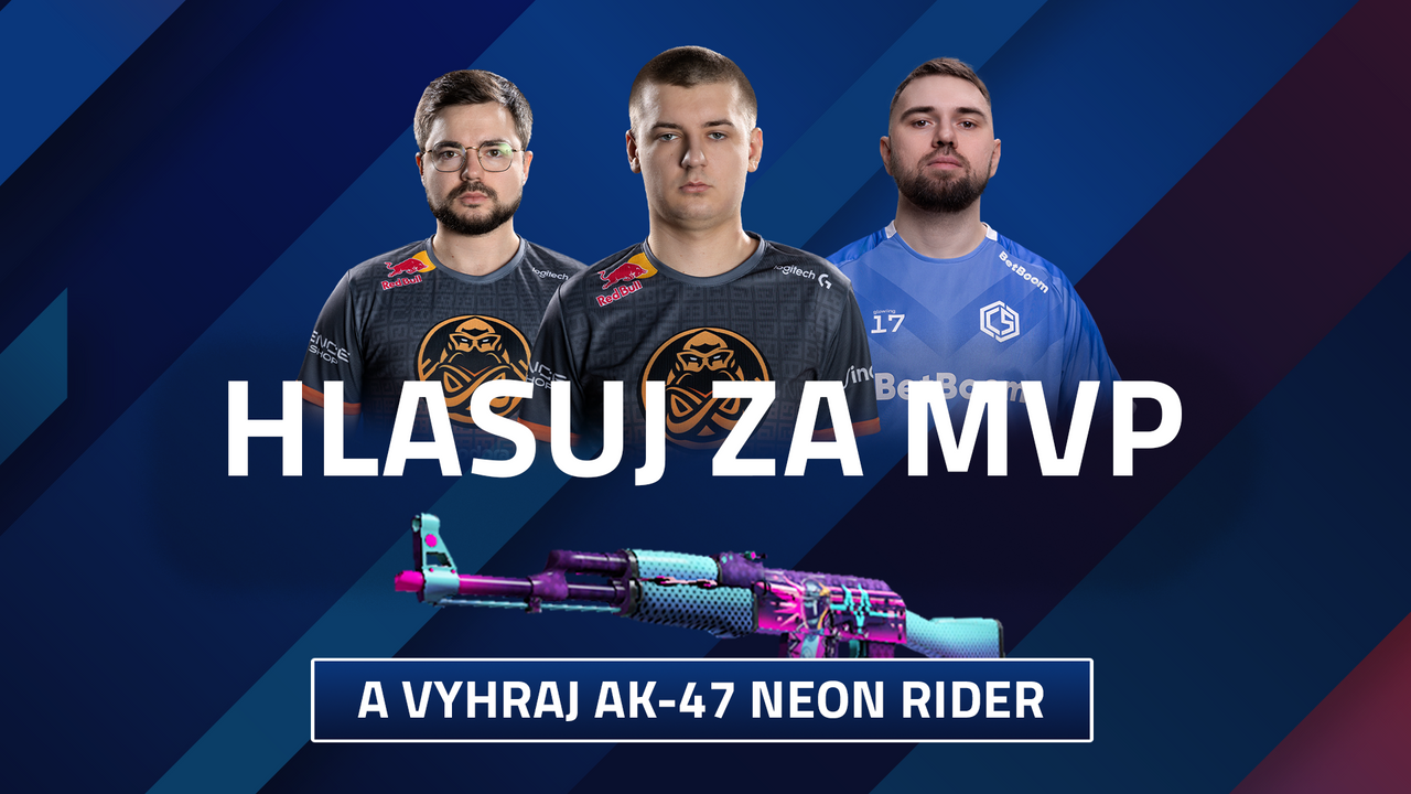 Hlasuj za MVP ligy a získaj AK-47 Neon Rider