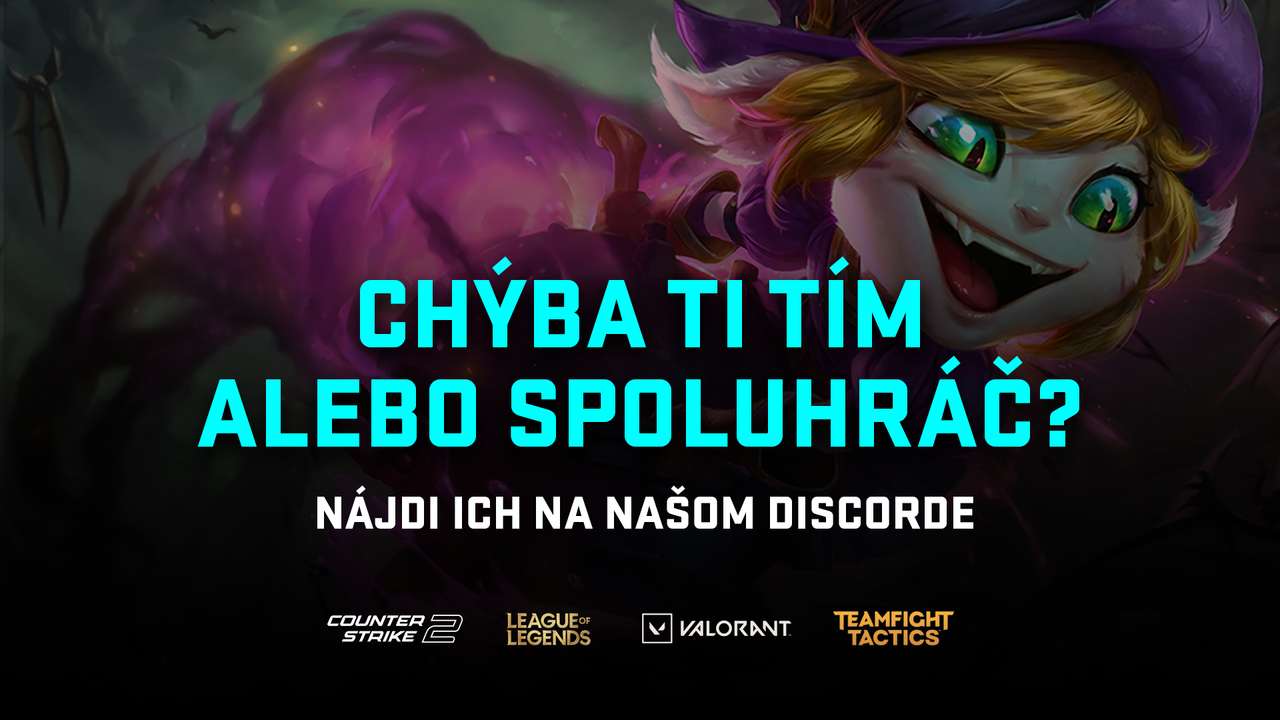 Nájdi si tím/spoluhráča!