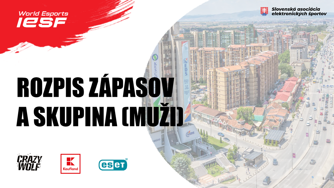 Skupina a rozpis zápasov  - muži